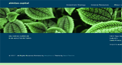 Desktop Screenshot of almitascapital.com