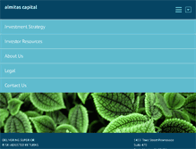Tablet Screenshot of almitascapital.com